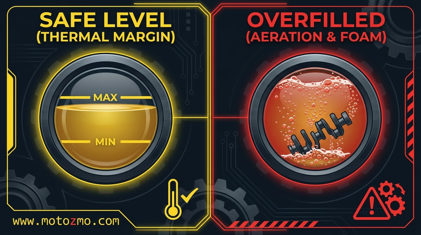 You are currently viewing How Much Engine Oil Is Too Much for a Motorcycle?