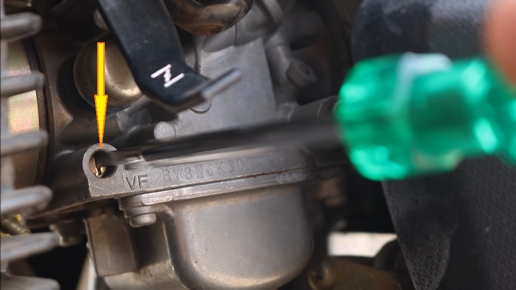motorcycle carburetor air fuel mixture screw