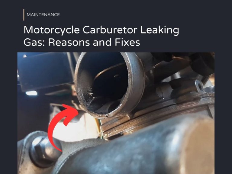 Motorcycle Carb Leaking Gas Reasons and Fixes MOTOZMO