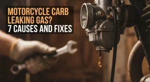 Read more about the article Motorcycle Carb Leaking Gas? 7 Causes and Fixes