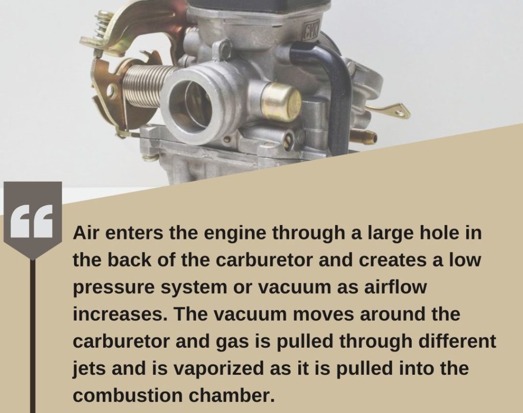 how motorcycle carburetor works