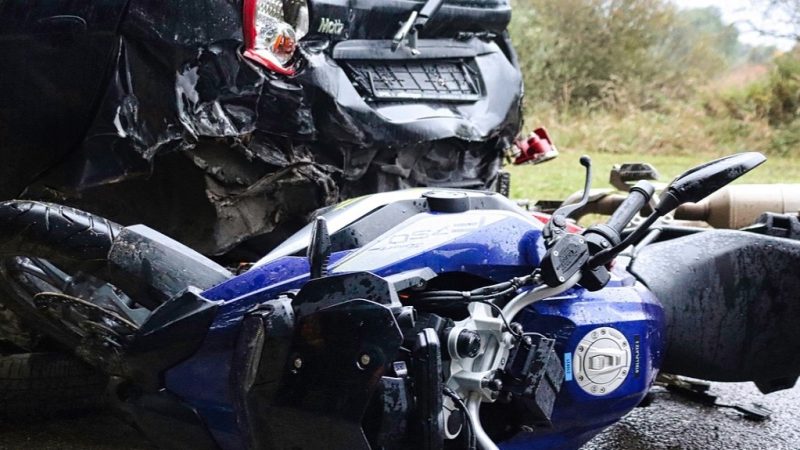 What factors contribute to increased risk of motorcycle accidents