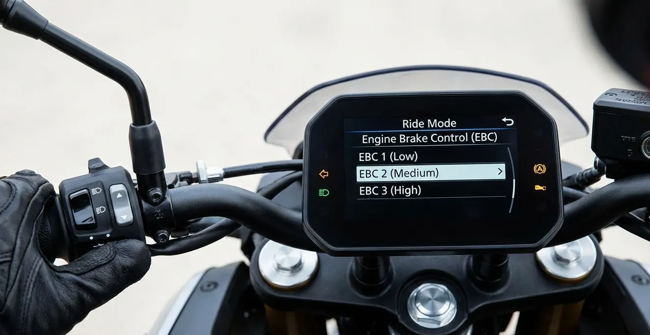 adjusting the level of engine braking