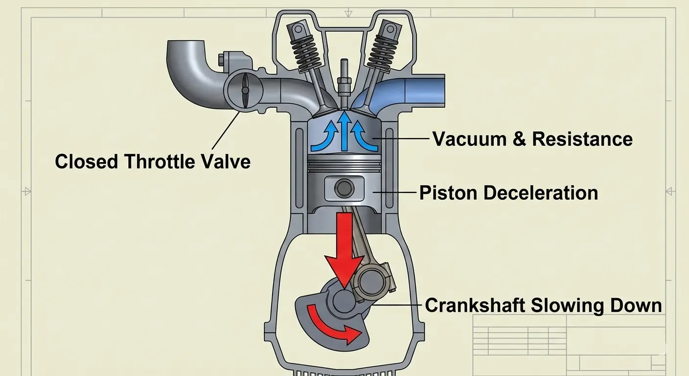 how motorcycle engine braking works