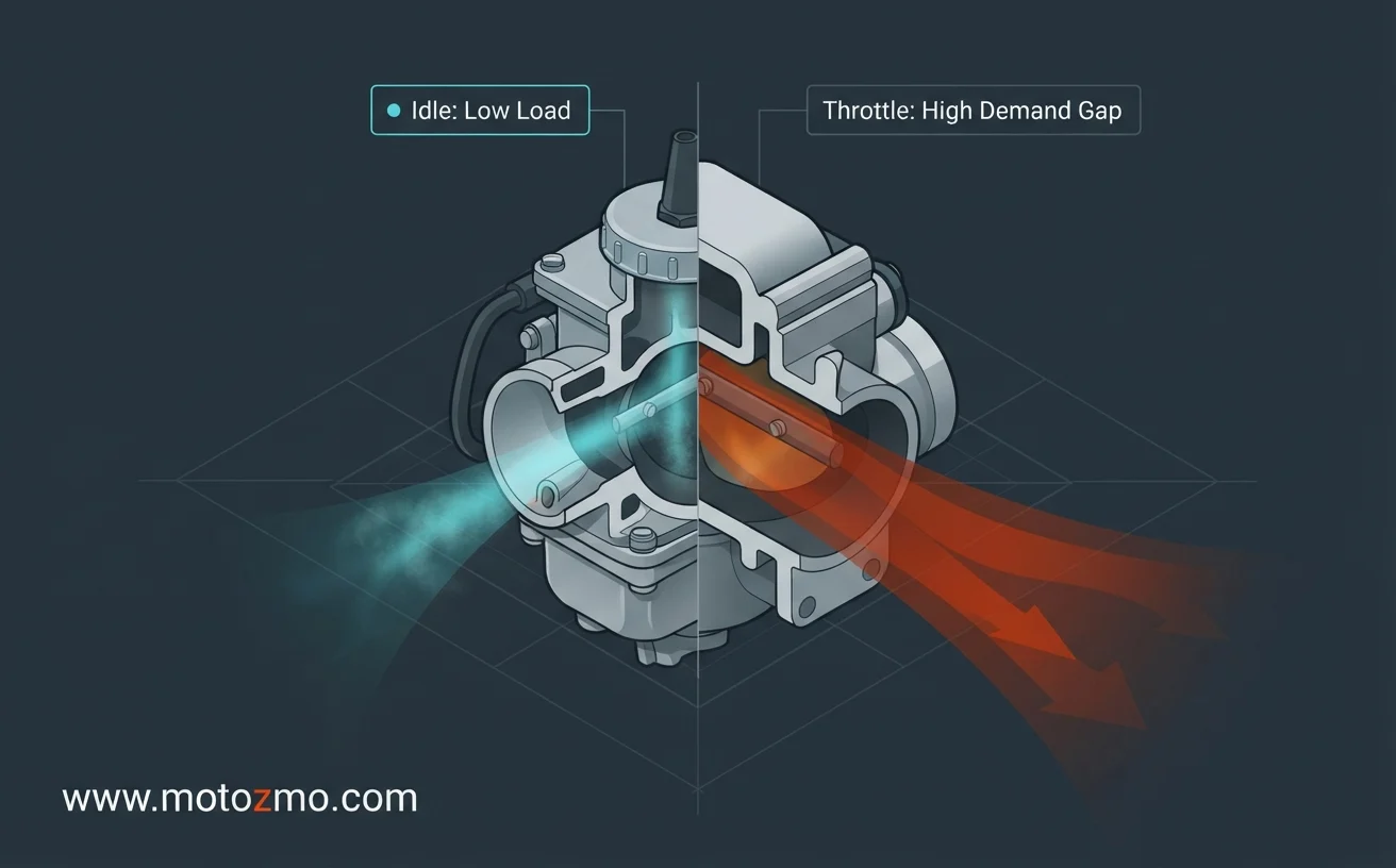 Read more about the article Motorcycle Engine Dies When Throttle Applied: Full Diagnostic Guide