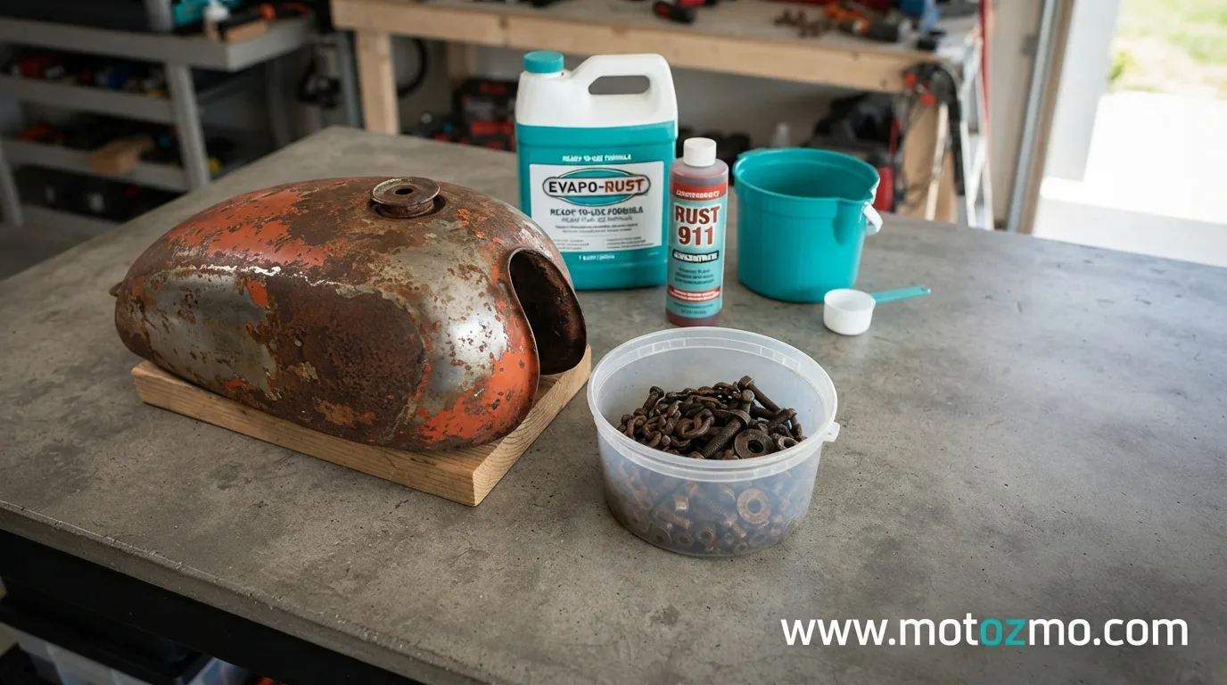 You are currently viewing Rust 911 vs Evapo Rust for Motorcycle Rust Removal