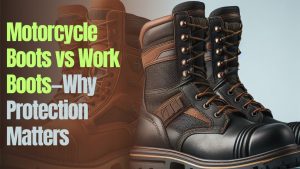 Read more about the article Motorcycle Boots vs Work Boots: Why Protection Matters