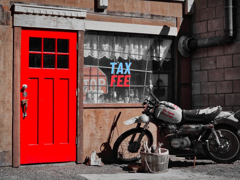 stored motorcycle tax fee