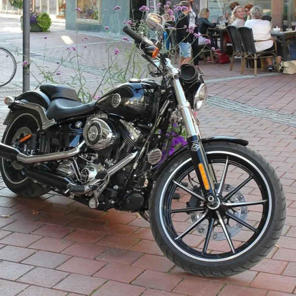 Harley-Davidson Softail leather seat repair