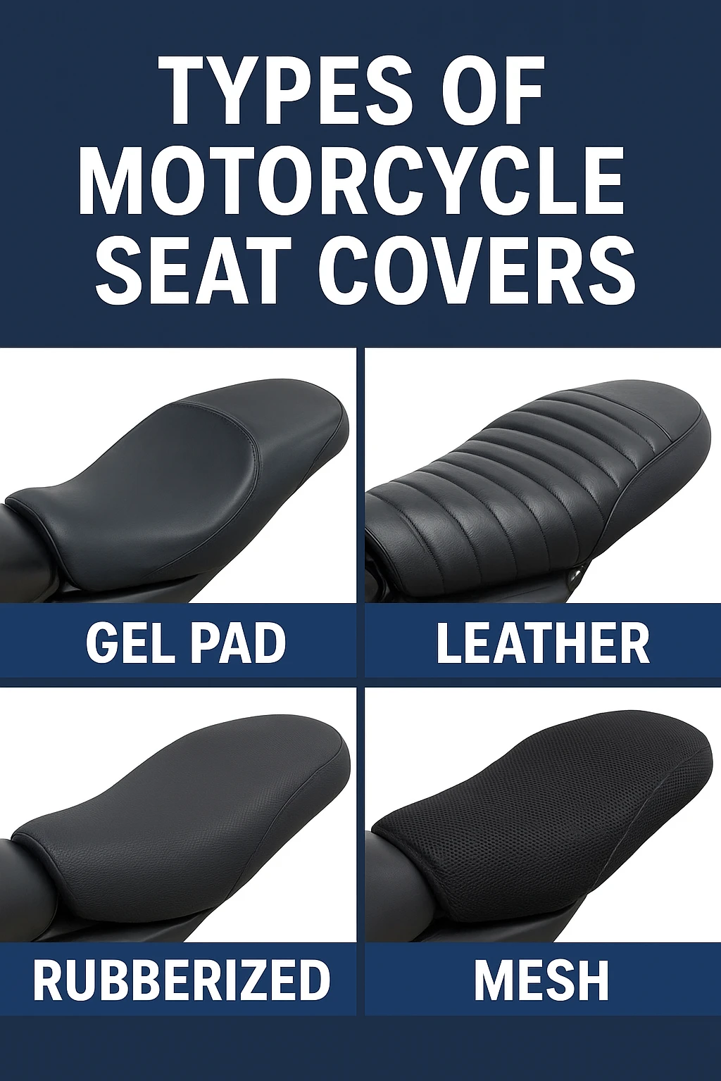 motorcycle seat cover types