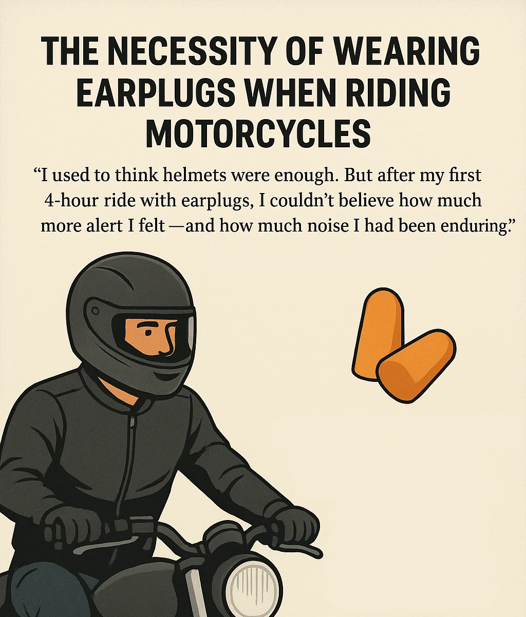 Wearing Earplugs on a Motorcycle
