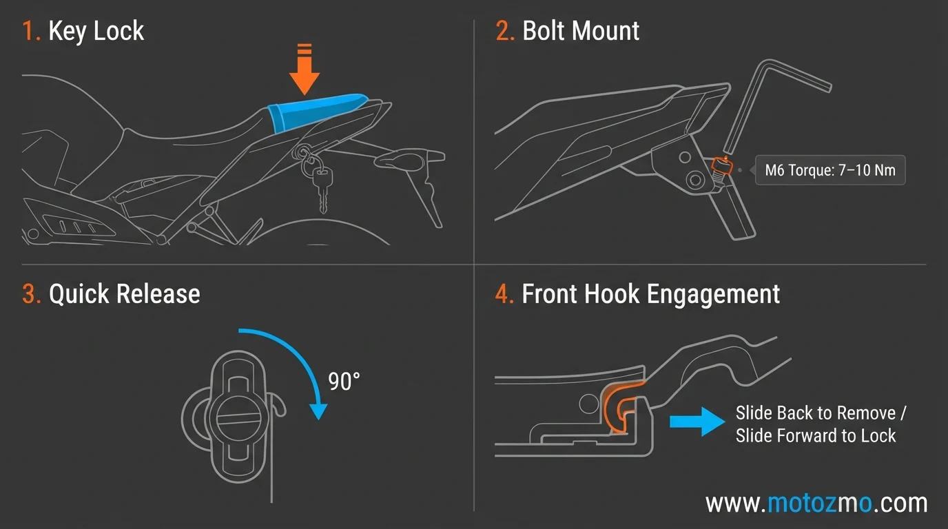You are currently viewing How to Remove Motorcycle Seat: Tools, Steps, Fixes