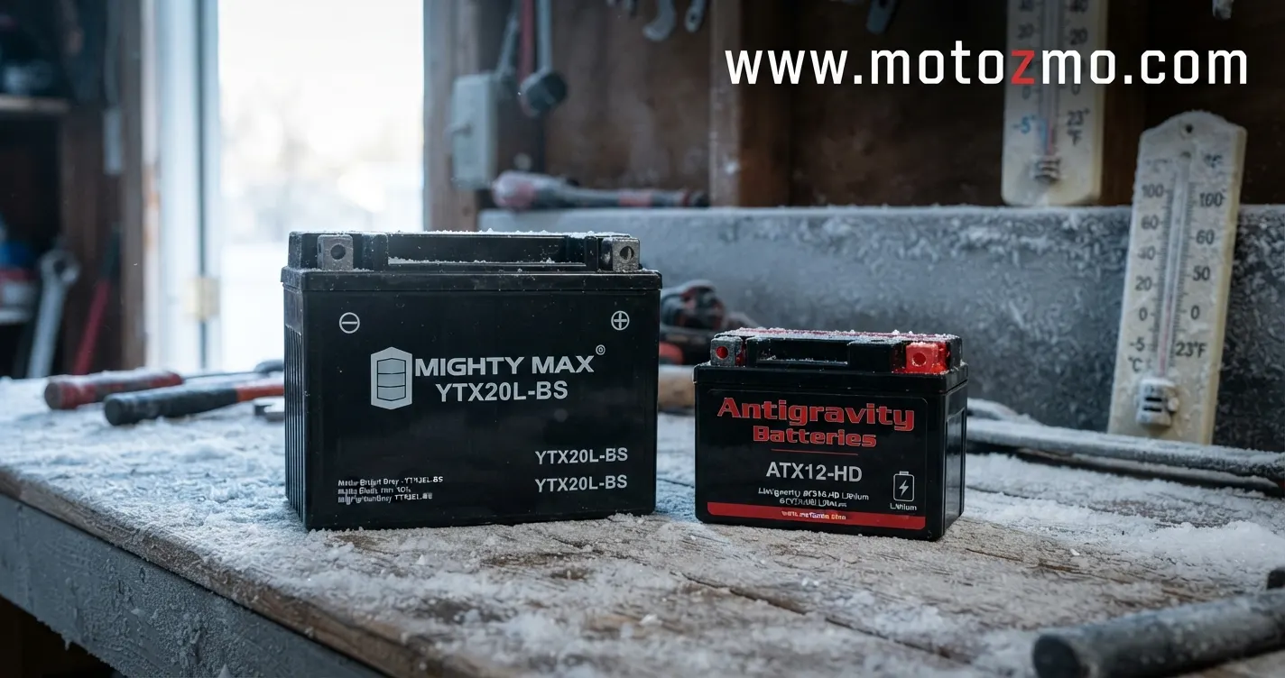 Read more about the article AGM vs Lithium: Best Motorcycle Battery for Cold Weather