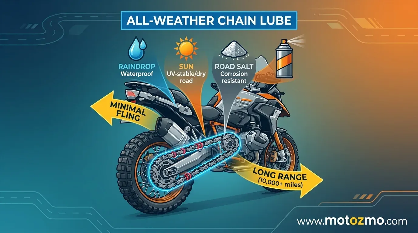 You are currently viewing Best All-Weather Motorcycle Chain Lube for Street Motorcycles