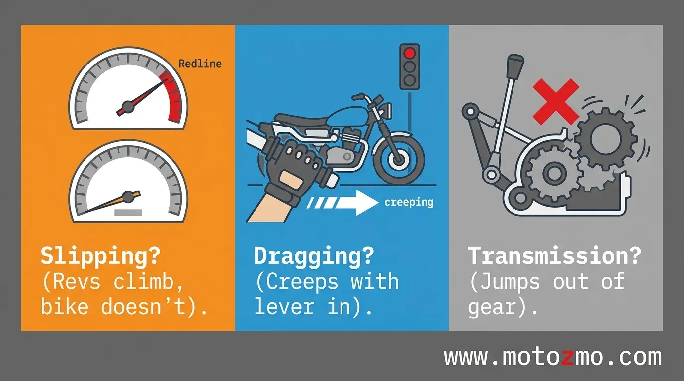 Read more about the article Why Your Motorcycle Clutch Slips, Drags, or Won’t Shift