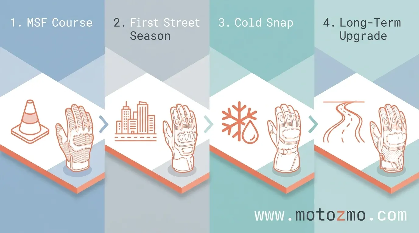 You are currently viewing Best Motorcycle Gloves for Beginners by Riding Stage
