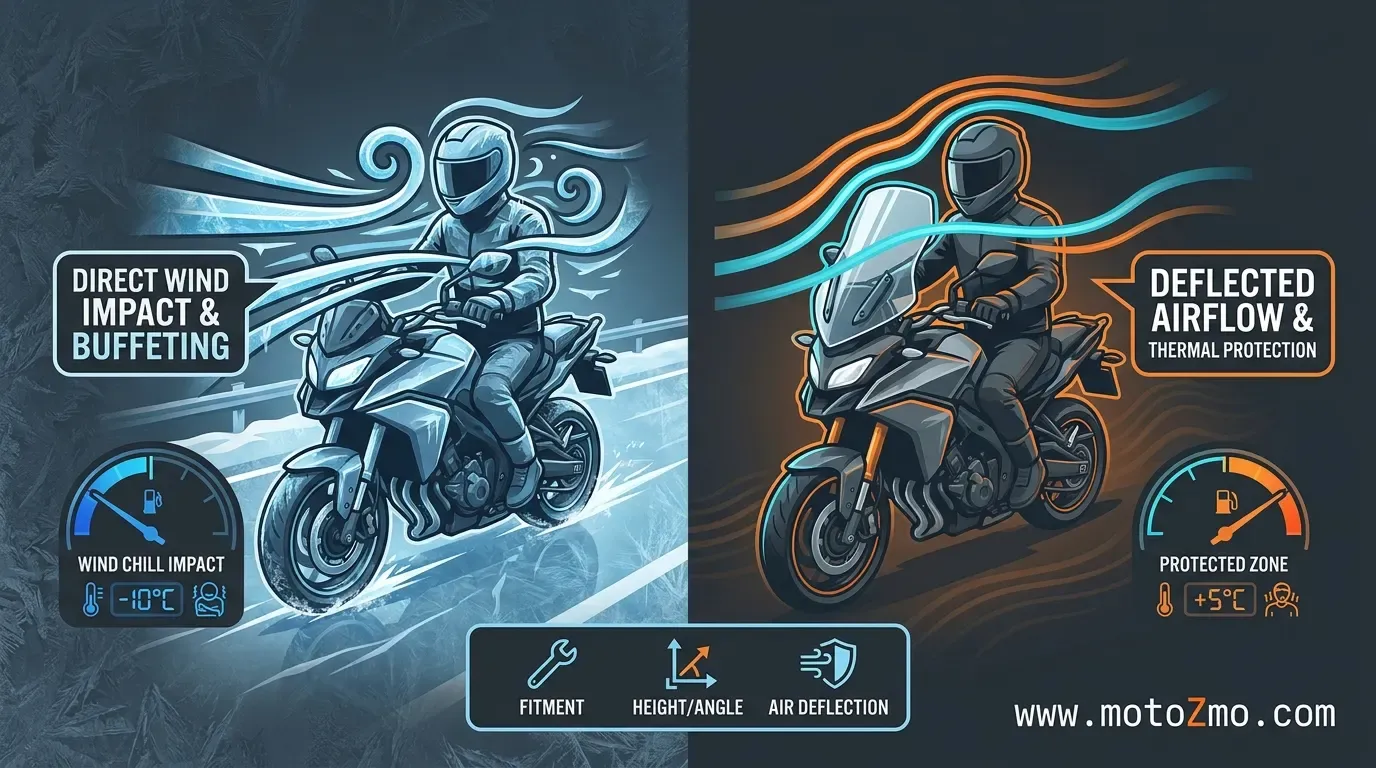 Best Motorcycle Windshield to Block Cold Wind 1 You are currently viewing Best Motorcycle Windshield to Block Cold Wind