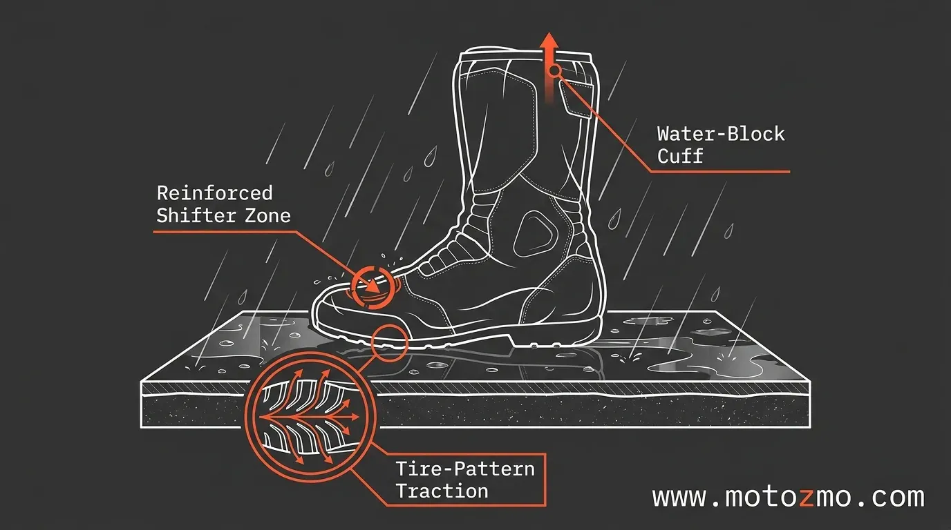 You are currently viewing Best Motorcycle Boot Rain Covers: Grip Comes First