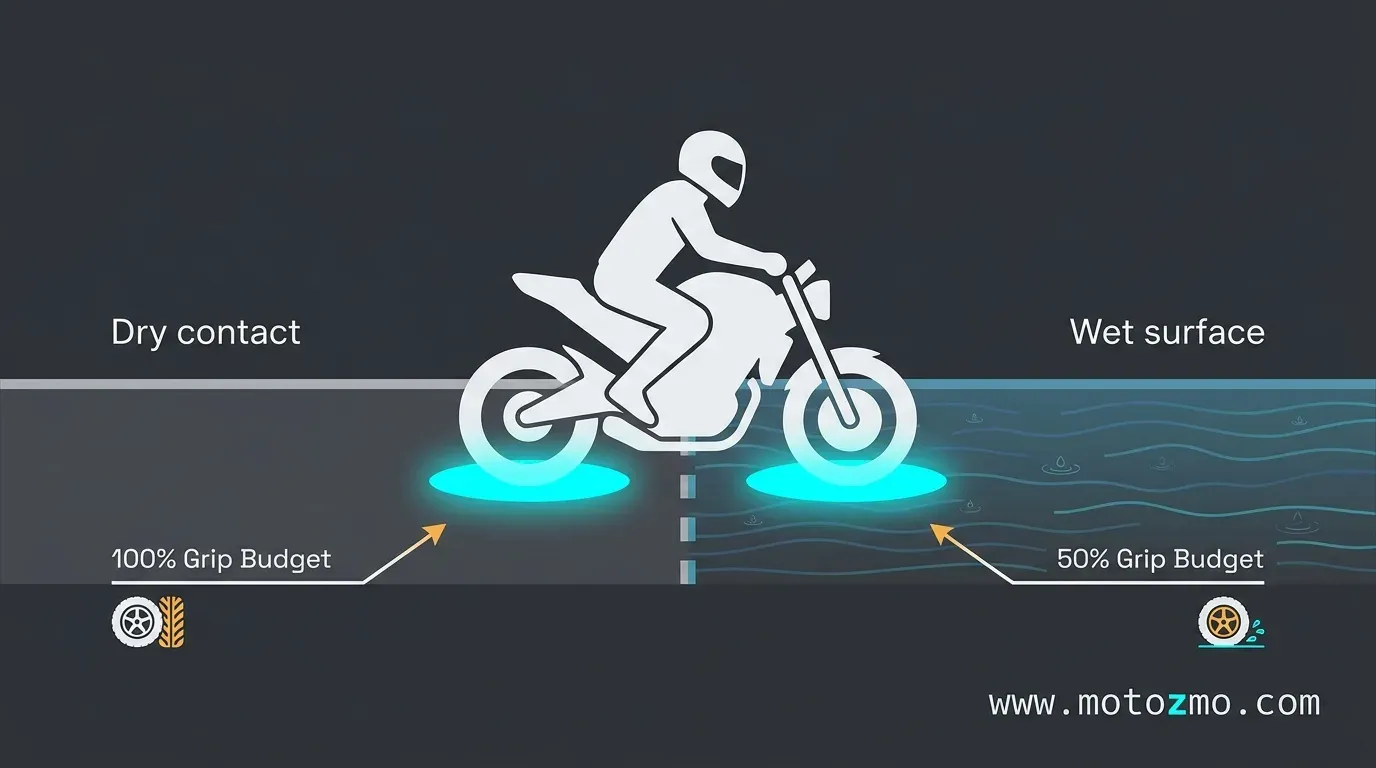 You are currently viewing Riding a Motorcycle in the Rain: How Much Grip You Have Left