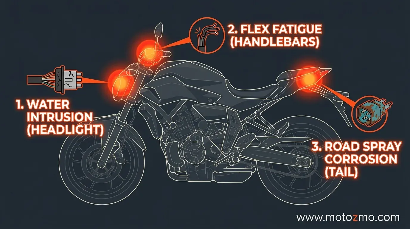 3 Common Motorcycle Wiring Failure Points 1 You are currently viewing 3 Common Motorcycle Wiring Failure Points