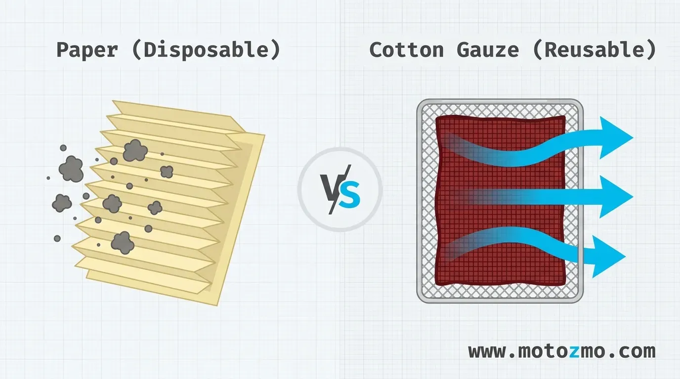 You are currently viewing Reusable vs Paper Motorcycle Air Filters: Which Wins?