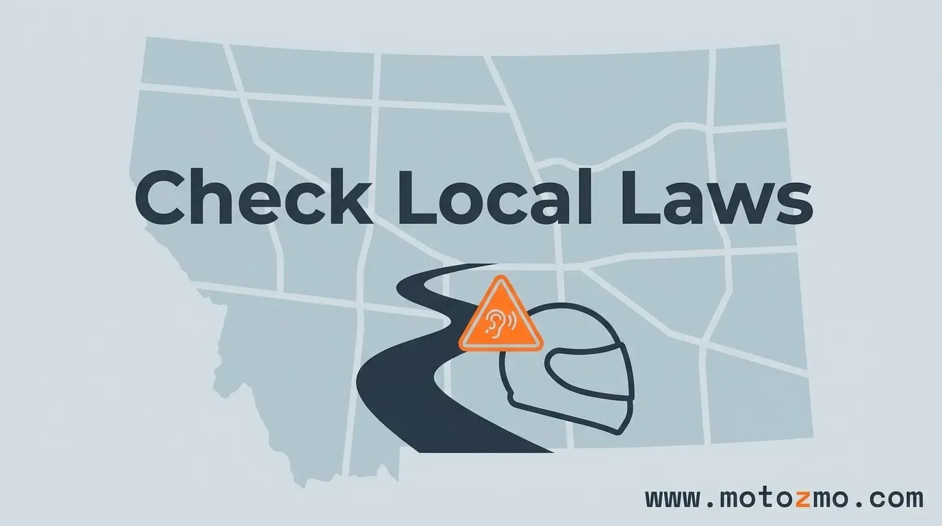 motorcycle helmet communication and earplug legal regulations by state
